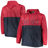 Washington Capitals Big & Tall Anorak Half-Zip Pullover Hoodie - Red | NHL near me