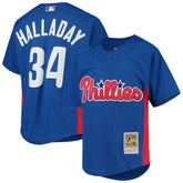 Roy Halladay Philadelphia Phillies Mitchell & Ness Youth Cooperstown Collection Mesh Batting Practice Jersey Near Me