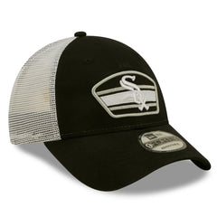Chicago White Sox New Era Logo Patch 9FORTY Trucker Snapback Hat for sale