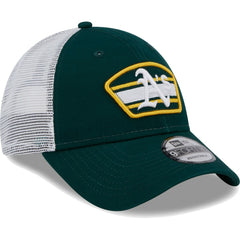 Athletics New Era Logo Patch 9FORTY Trucker Snapback Hat Outlet