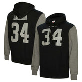 Bo Jackson Las Vegas Raiders Retired Player Name & Number Pullover Hoodie - Black - Mitchell & Ness