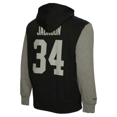 Bo Jackson Las Vegas Raiders Retired Player Name & Number Pullover Hoodie - Black - Mitchell & Ness