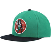 Mitchell & Ness Boston Celtics Hardwood Classics Team Two-Tone 2.0 Snapback Hat Kelly Green/Black