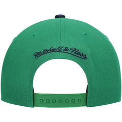 Mitchell & Ness Dallas Mavericks Hardwood Classics Team Two-Tone 2.0 Snapback Hat Green/Navy