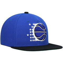 Mitchell & Ness Orlando Magic Hardwood Classics Team Two-Tone 2.0 Snapback Hat Blue/Black