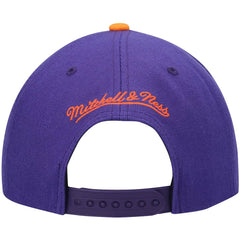 Mitchell & Ness Phoenix Suns Hardwood Classics Team Two-Tone 2.0 Snapback Hat Purple/Orange