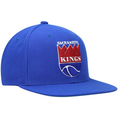 Mitchell & Ness Sacramento Kings Hardwood Classics Team Ground 2.0 Snapback Hat Blue