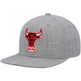 Mitchell & Ness Chicago Bulls Hardwood Classics Team 2.0 Snapback Hat Heathered Gray