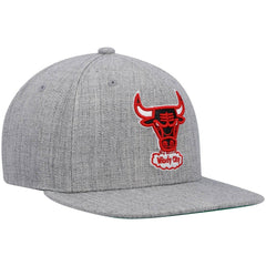 Mitchell & Ness Chicago Bulls Hardwood Classics Team 2.0 Snapback Hat Heathered Gray