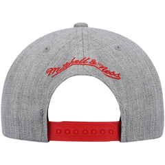 Mitchell & Ness Chicago Bulls Hardwood Classics Team 2.0 Snapback Hat Heathered Gray
