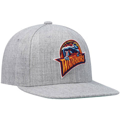 Mitchell & Ness Golden State Warriors Hardwood Classics Team 2.0 Snapback Hat Heathered Gray