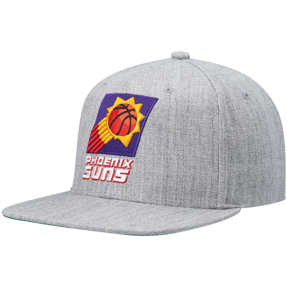 Mitchell & Ness Phoenix Suns Hardwood Classics Team 2.0 Snapback Hat Heathered Gray