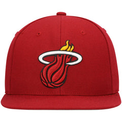 Mitchell & Ness Miami Heat Ground 2.0 Snapback Hat Red