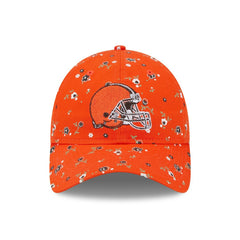 Cleveland Browns New Era Women's Floral 9TWENTY Adjustable Hat - Orange - NFL