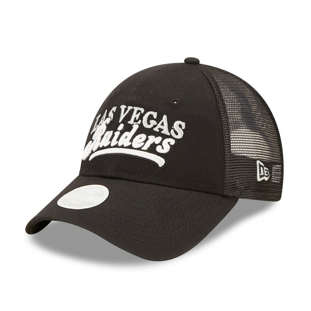 Las Vegas Raiders New Era Women's Team Trucker 9FORTY Snapback Hat - Black - NFL