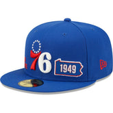 New Era Philadelphia 76ers Fall 22 Identity 59FIFTY Fitted Hat Royal