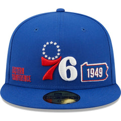 New Era Philadelphia 76ers Fall 22 Identity 59FIFTY Fitted Hat Royal