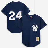 Rickey Henderson New York Yankees Mitchell & Ness Cooperstown Collection Mesh Batting Practice Button-Up Jersey for sale