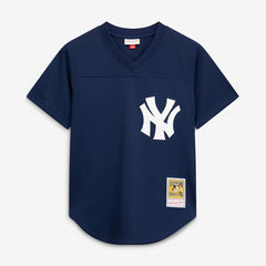 Rickey Henderson New York Yankees Mitchell & Ness Cooperstown Collection Mesh Batting Practice Button-Up Jersey for sale