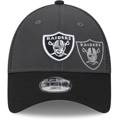 Las Vegas Raiders New Era Youth Reflect 9FORTY Adjustable Hat - Graphite - NFL