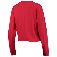 Washington Nationals New Era Women's Baby Jersey Cropped Long Sleeve T-Shirt Discount