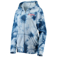 Chicago Cubs New Era Women's Tie-Dye Full-Zip Hoodie for sale