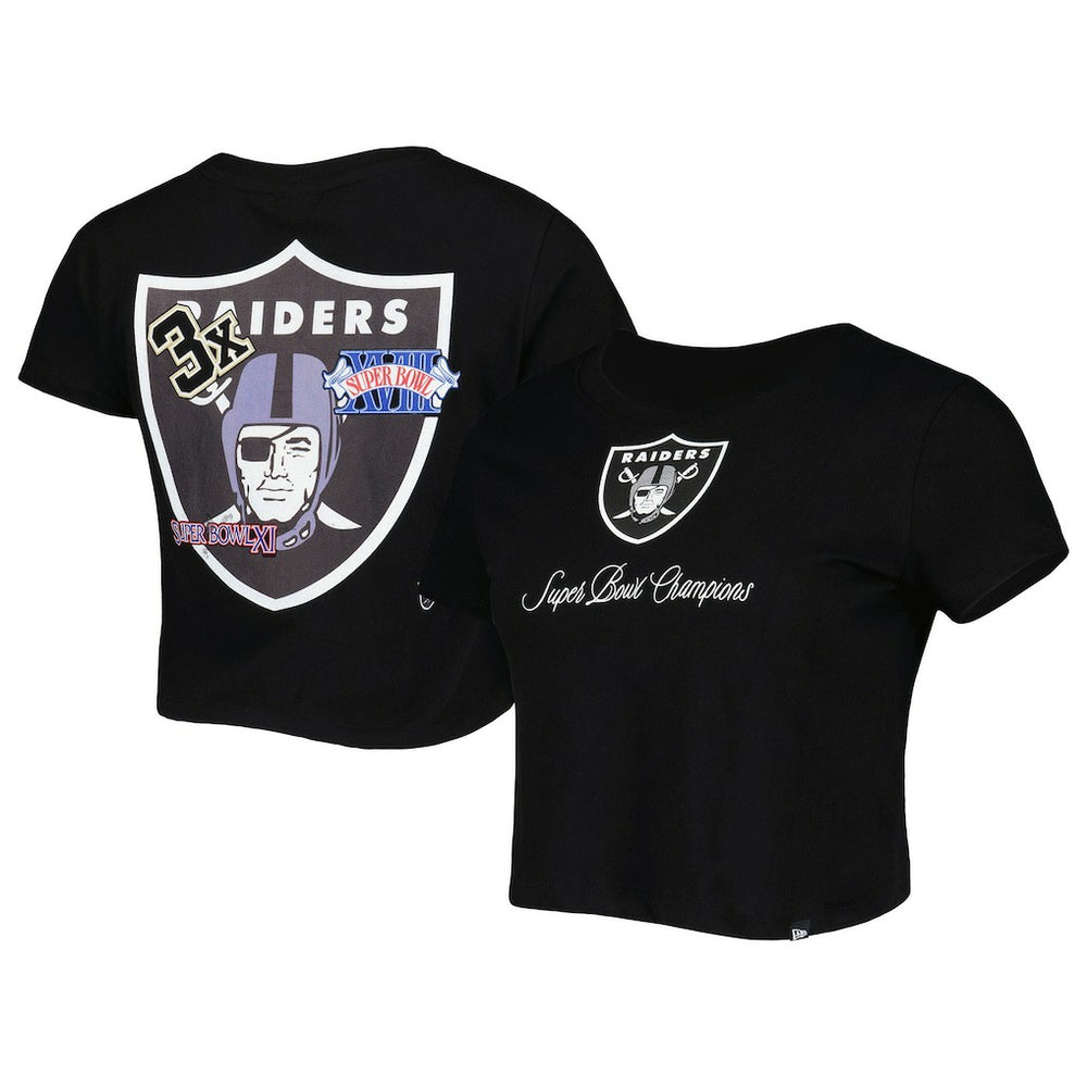 Las Vegas Raiders New Era Women's Historic Champs T-Shirt - Black - NFL
