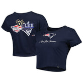 New England Patriots New Era Women's Historic Champs T-Shirt - Navy - NFL