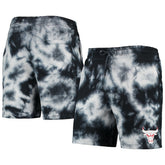 New Era Chicago Bulls Fleece Tie-Dye Shorts Black