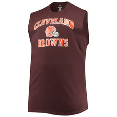Cleveland Browns Big & Tall Muscle Tank Top - Brown - NFL