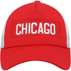 Chicago Blackhawks adidas Team Plate Trucker Snapback Hat - Red/White | Adidas discount