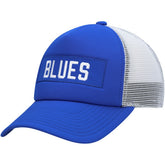 St. Louis Blues adidas Team Plate Trucker Snapback Hat - Blue/White | Adidas on sale