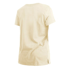 Cleveland Browns New Era Women's Chrome Sideline T-Shirt - Cream - NFL