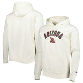 Arizona Cardinals New Era Sideline Chrome Pullover Hoodie - Cream - NFL