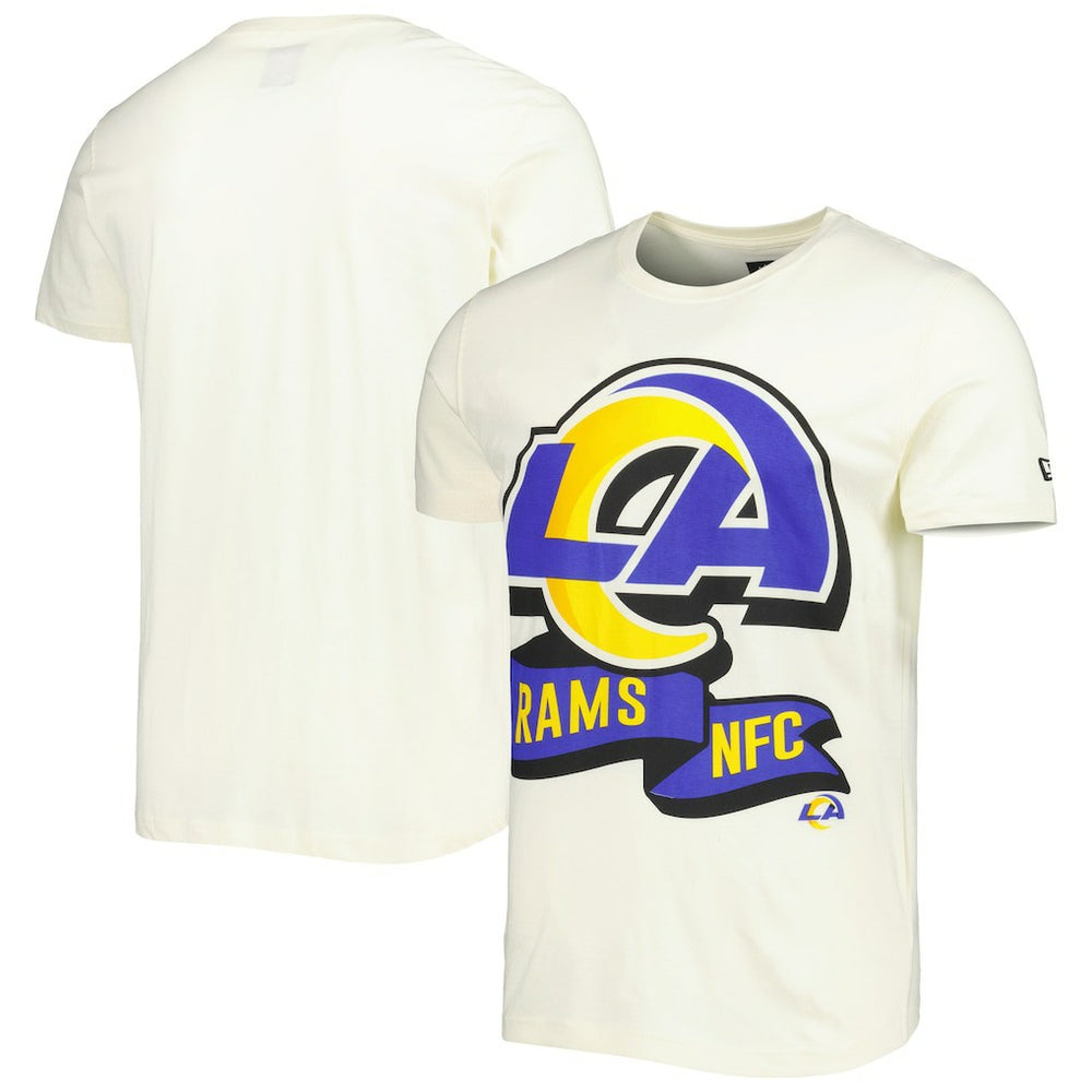 Los Angeles Rams New Era Sideline Chrome T-Shirt - Cream - NFL