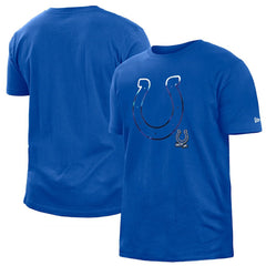 Indianapolis Colts New Era 2022 Sideline Ink Dye T-Shirt - Blue - NFL