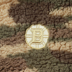 Boston Bruins G-III Sports by Carl Banks Women's Sherpa Quarter-Zip Jacket - Camo | NHL on sale