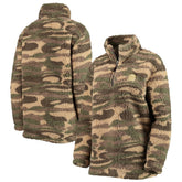 New Jersey Devils G-III Sports by Carl Banks Women's Sherpa Quarter-Zip Jacket - Camo | NHL Lifestyle