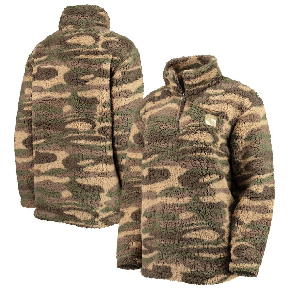 New York Rangers G-III Sports by Carl Banks Women's Sherpa Quarter-Zip Jacket - Camo | NHL on sale