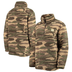 New York Rangers G-III Sports by Carl Banks Women's Sherpa Quarter-Zip Jacket - Camo | NHL on sale