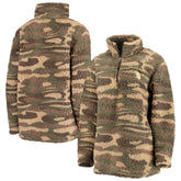 Seattle Kraken G-III Sports by Carl Banks Women's Sherpa Quarter-Zip Jacket - Camo | NHL online