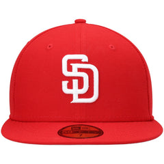 San Diego Padres New Era White Logo 59FIFTY Fitted Hat Outlet