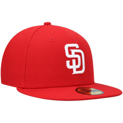 San Diego Padres New Era White Logo 59FIFTY Fitted Hat Outlet