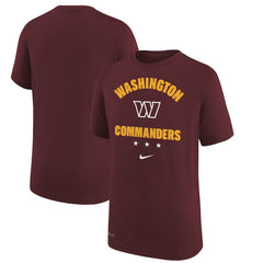 Washington Commanders Youth Team Athletic Performance T-Shirt - Burgundy - Nike