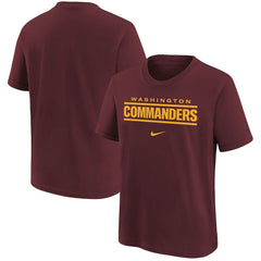 Washington Commanders Youth Wordmark T-Shirt - Burgundy - Nike