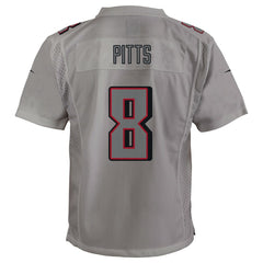 Kyle Pitts Atlanta Falcons Youth Atmosphere Game Jersey - Gray - Nike
