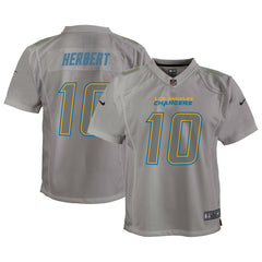 Justin Herbert Los Angeles Chargers Youth Atmosphere Game Jersey - Gray - Nike
