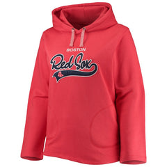Boston Red Sox Soft as a Grape Women's Plus Size Side Split Pullover Hoodie Outlet