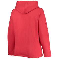 Boston Red Sox Soft as a Grape Women's Plus Size Side Split Pullover Hoodie Outlet