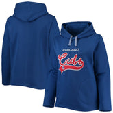 Chicago Cubs Soft as a Grape Women's Plus Size Side Split Pullover Hoodie Sale